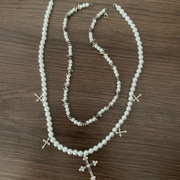 Necklace Chain Bundle w/ complimentary pearl necklaces - Picture 7 of 7